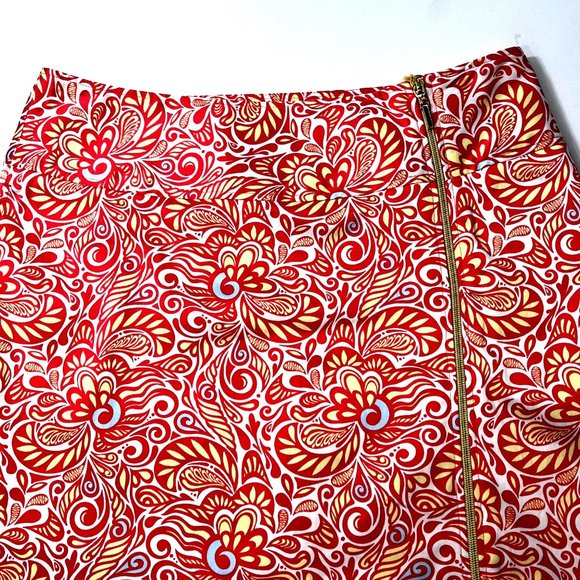 Sport Haley Golf Skort Coral Print Exposed Zipper Women’s 10 - Picture 3 of 14